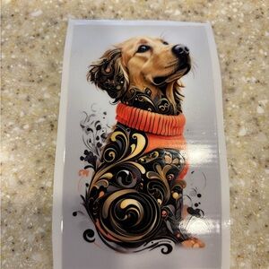 Golden Retriever UVF Car Decal Sticker 2 1/2 x 4 1/2 inches